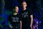 Tartu 2024 musta värvi logo t-särk