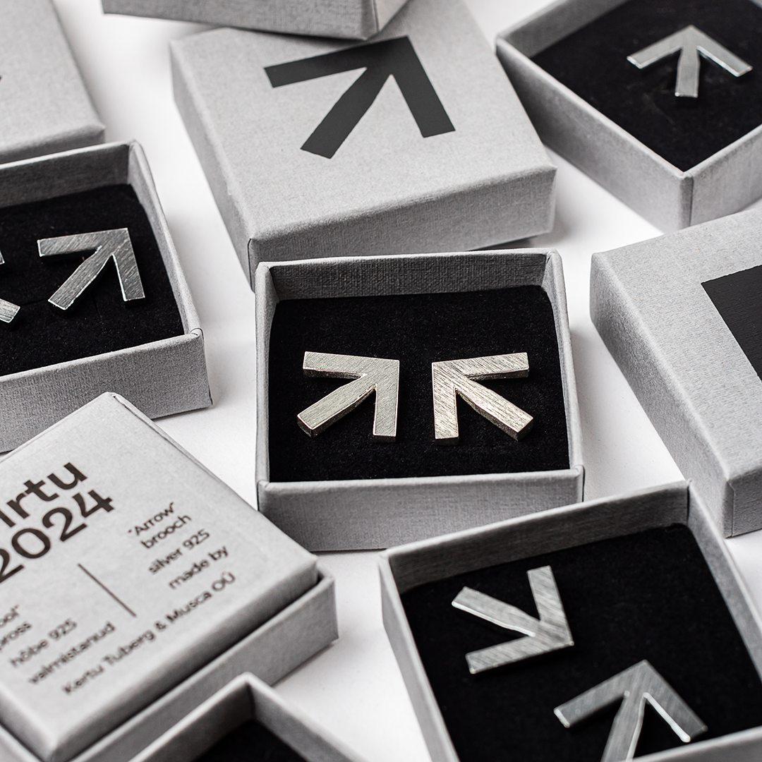 Hõbedast kõrvarõngad “Nool”