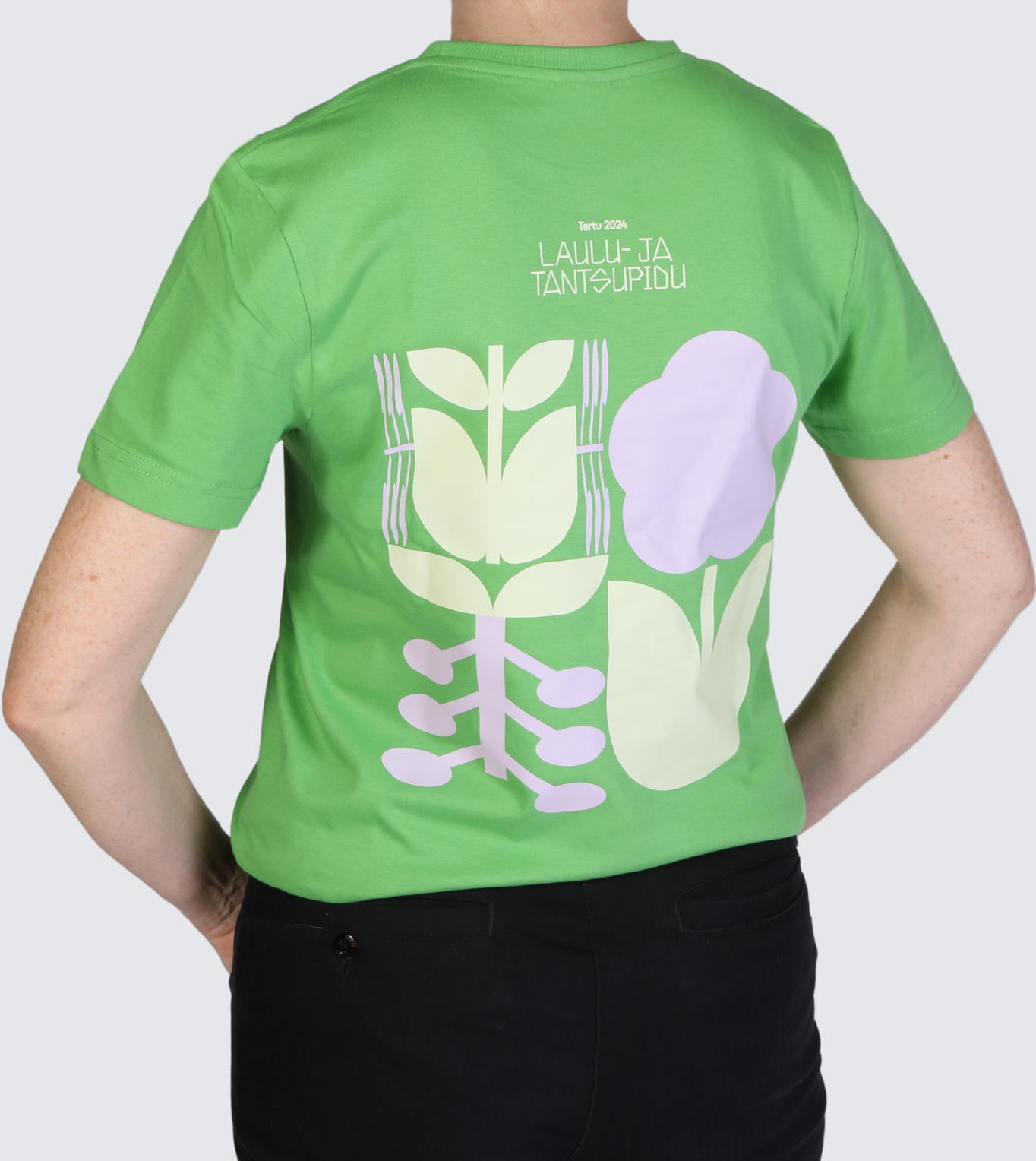 Tartu 2024 laulu- ja tantsupidu roheline t-särk