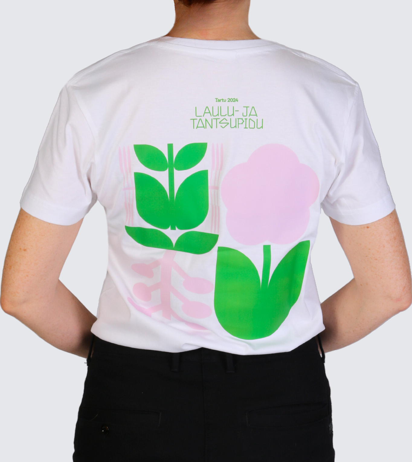 Tartu 2024 laulu- ja tantsupidu valge t-särk